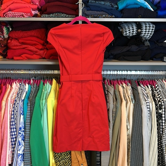 Mango red cap sleeve dress size XS - Picture 3 of 3